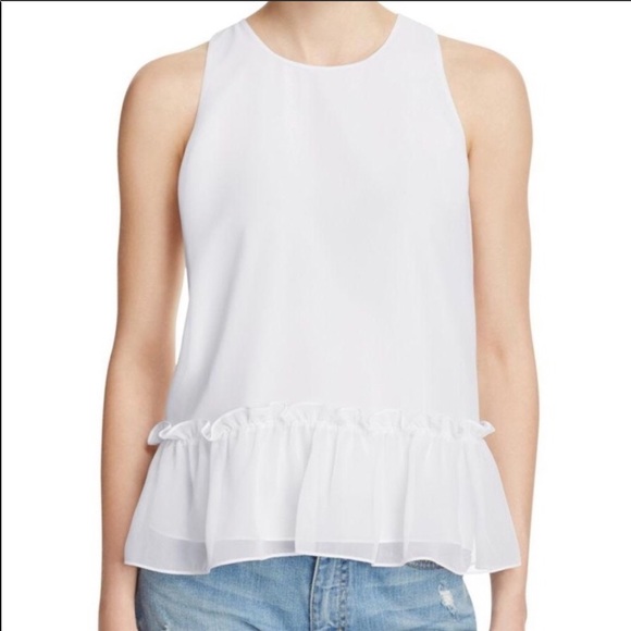 Likely Tops - LIKELY Chiffon Ruffle Blouse Tank